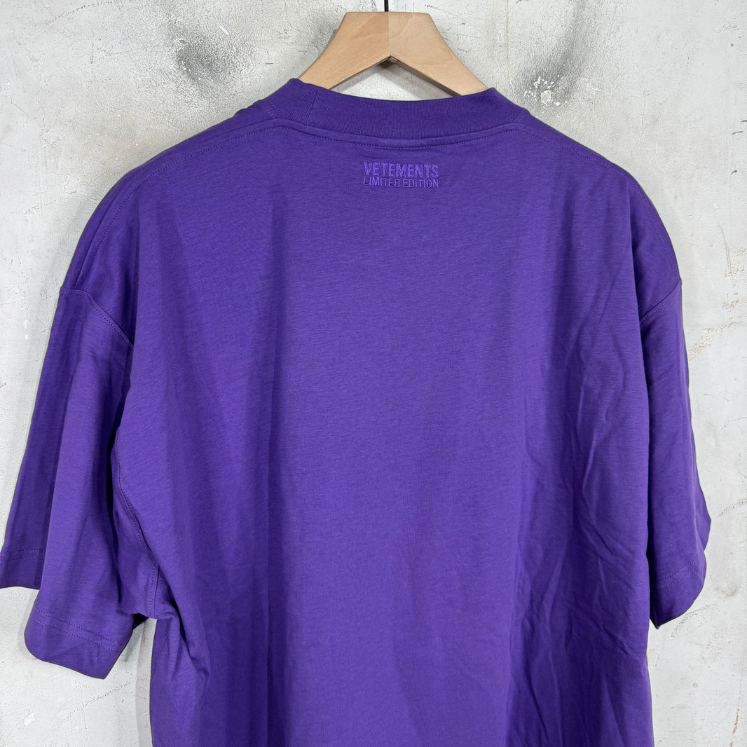 Vetements Purple Logo T-Shirt