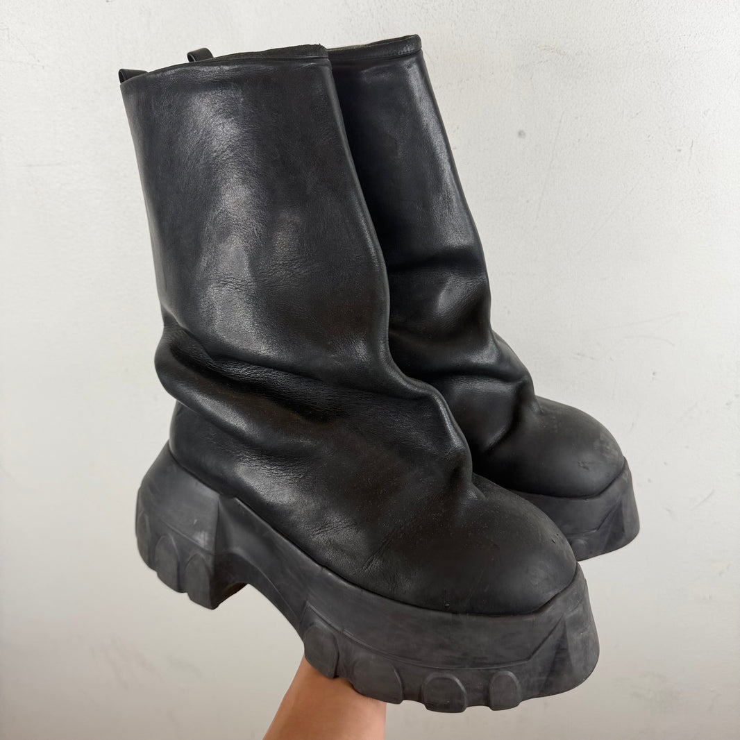 Rick Owens Smoked Mega Tractor Boot
