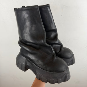 Rick Owens Smoked Mega Tractor Boot