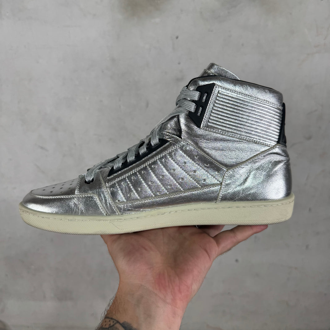 Saint Laurent Silver SL/24H High Sneakers