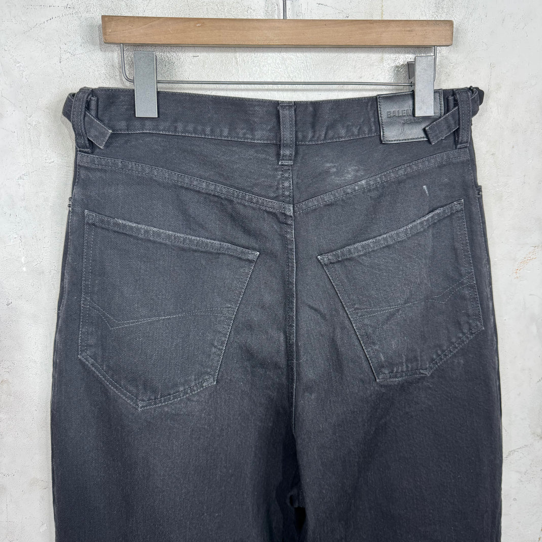 Balenciaga Black Baggy Skater Jeans