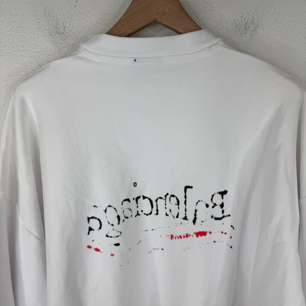 Balenciaga Drawn Logo Sample Crewneck