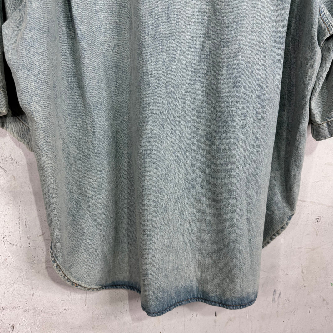 Acne Studios Light Wash Short Sleeve Overshirt