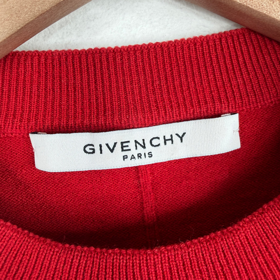 Givenchy Star Patched Striped Crewneck