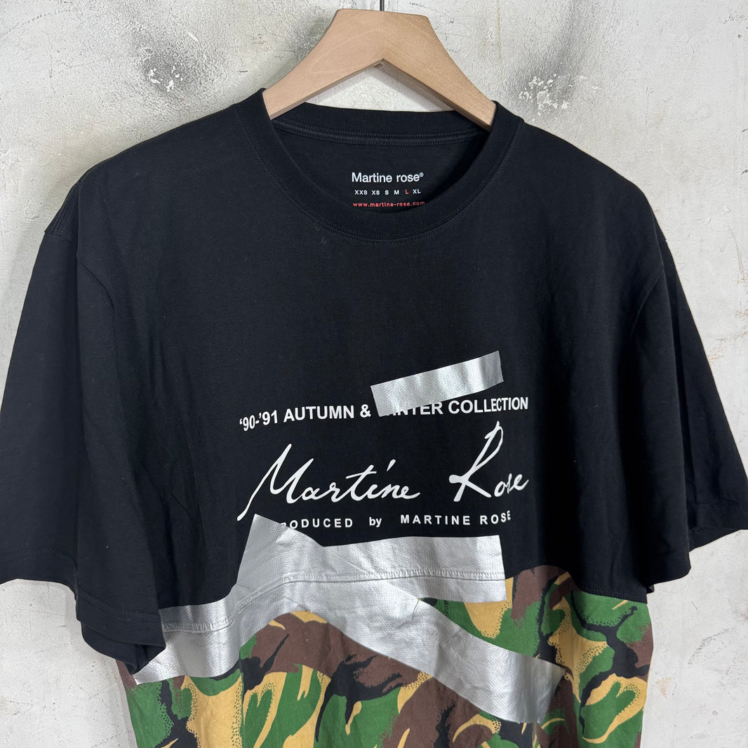 Martine Rose Tape AW Logo Hybrid T-Shirt
