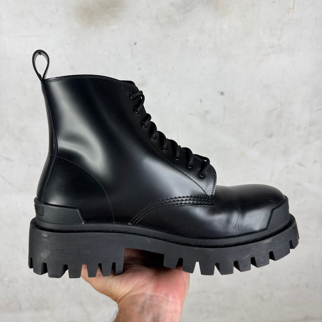 Balenciaga Leather Strike Boots