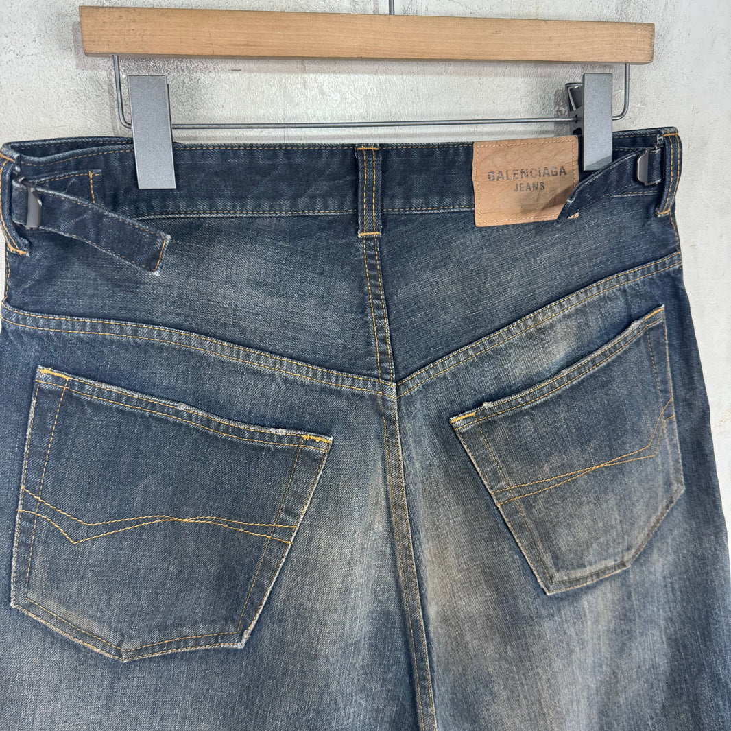 Balenciaga Indigo Skater Jorts Sample