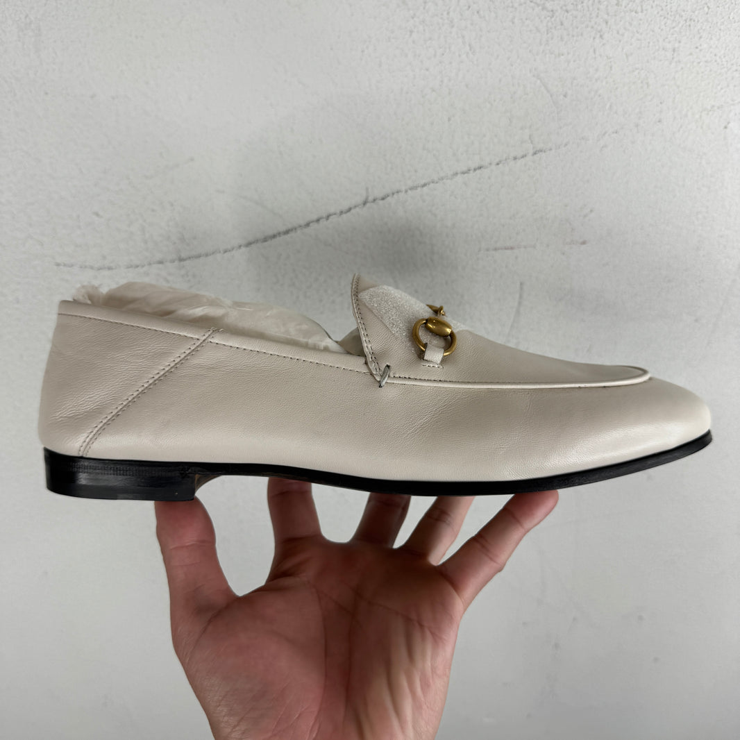 Gucci Horsebit White Loafer