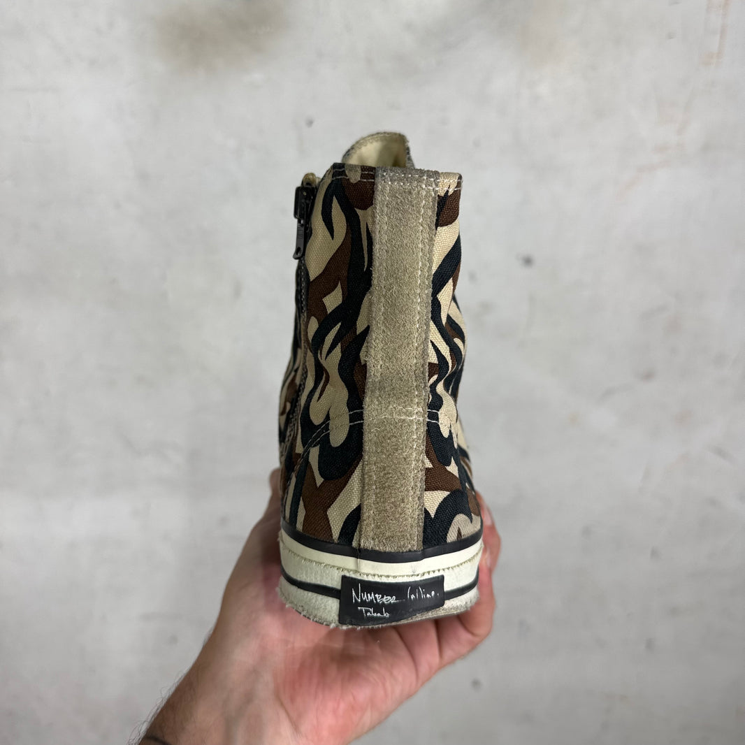 Number Nine Tribal Heart Lace Up Sneakers