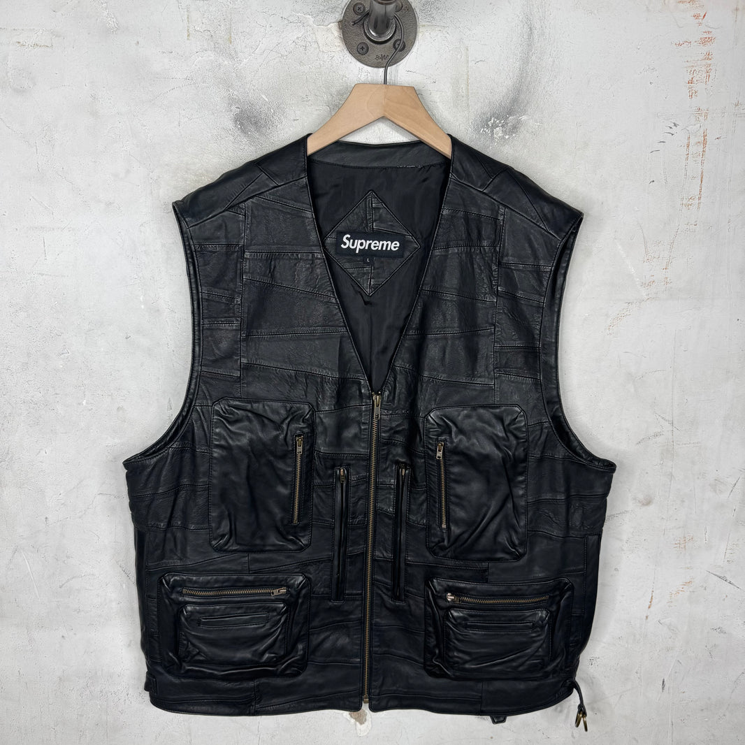 Supreme Patchwork Leather Vest