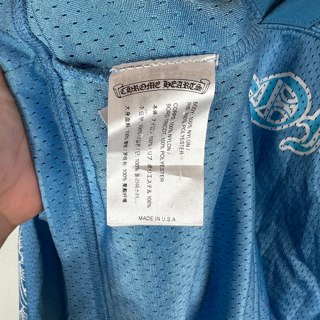 Chrome Hearts Blue Sports Warm-Up Jersey