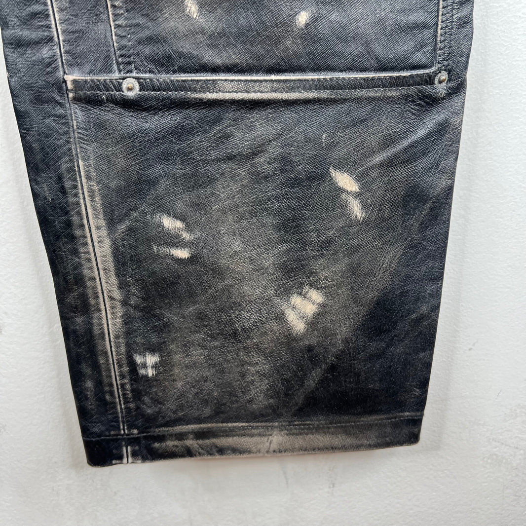 424 Leather Double Knee Trousers