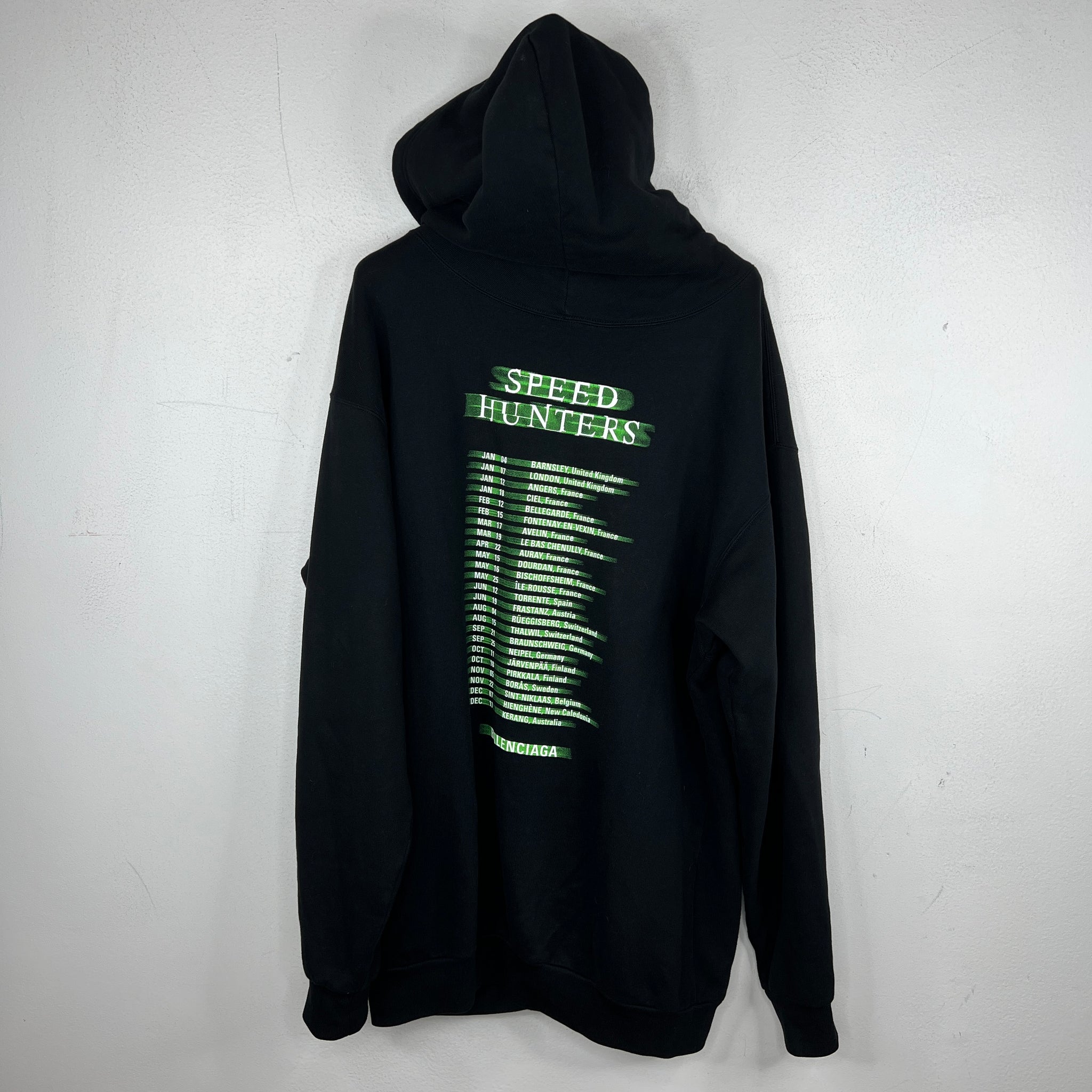 Balenciaga Speedhunters Oversized Zip Up Hoodie