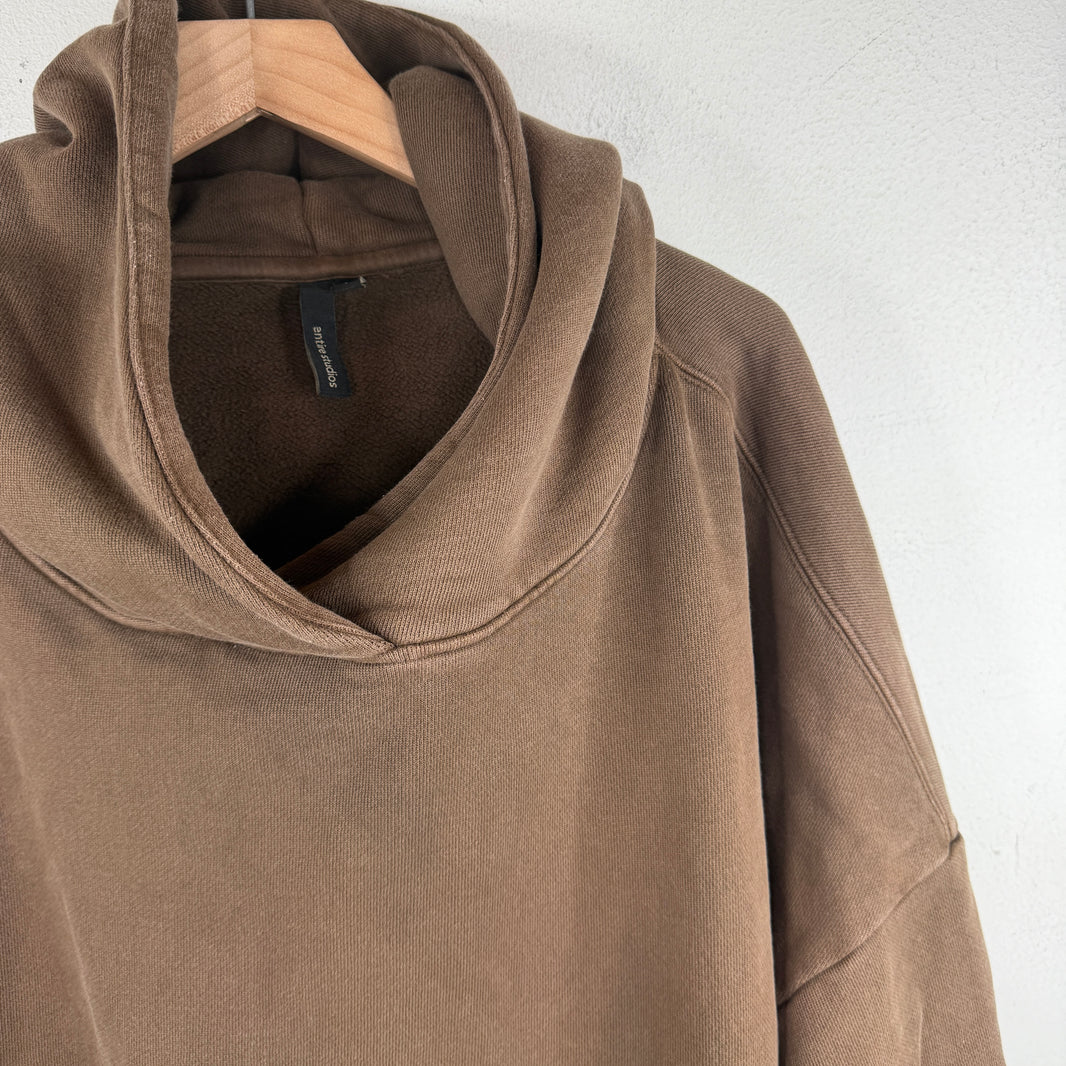 Entire Studios Brown Cropped Hoodie