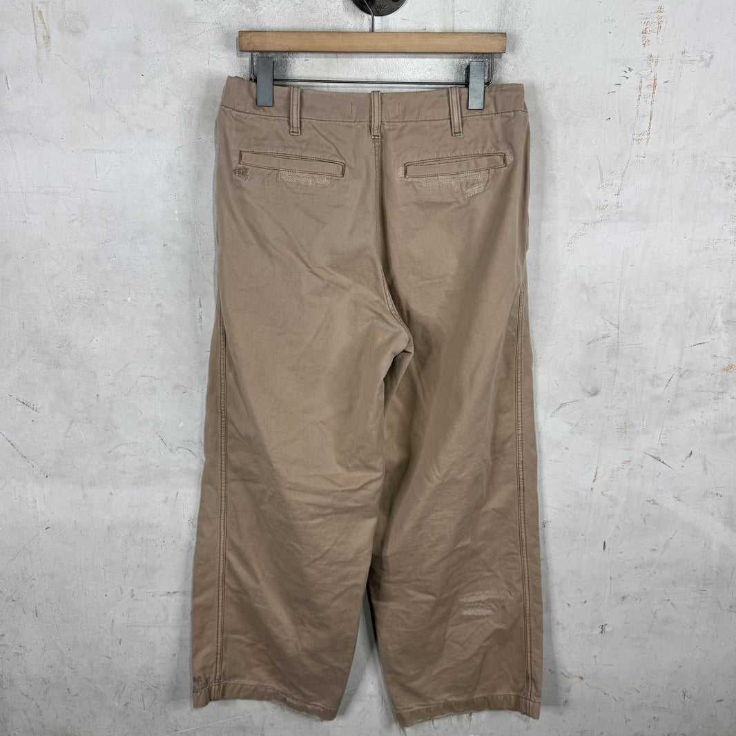 Acne Studios Repair Stitched Khaki Pants