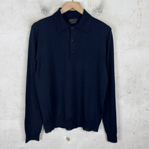 Prada Wool Rugby Polo Sweater