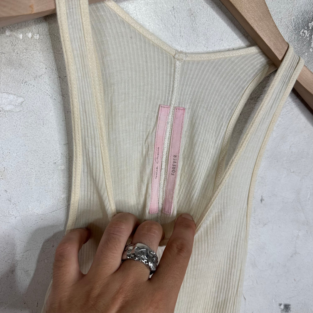 Rick Owens Forever Cream Tank Shirt
