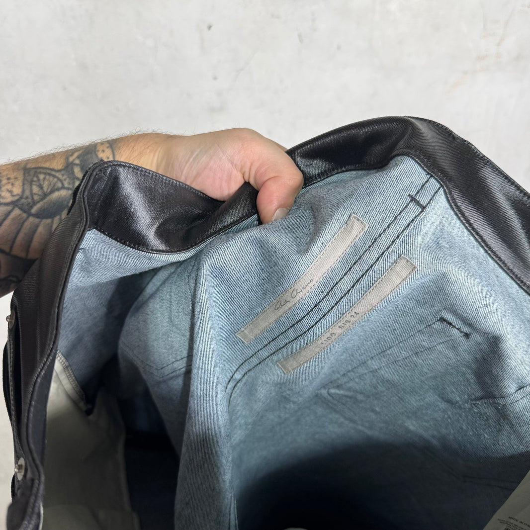 Rick Owens Lido Coated Geth Jeans