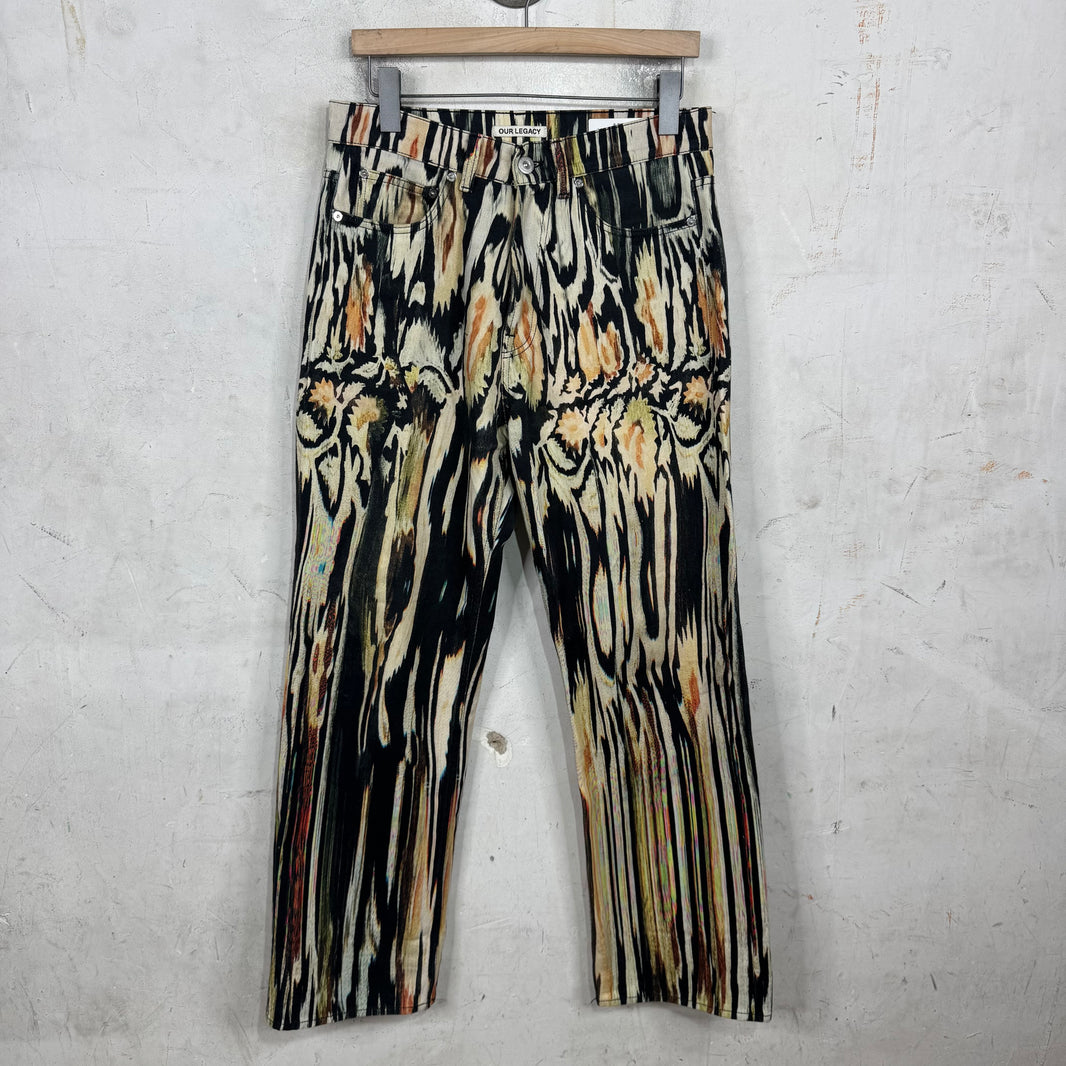 Our Legacy Third Cut Printed Pattern Jeans