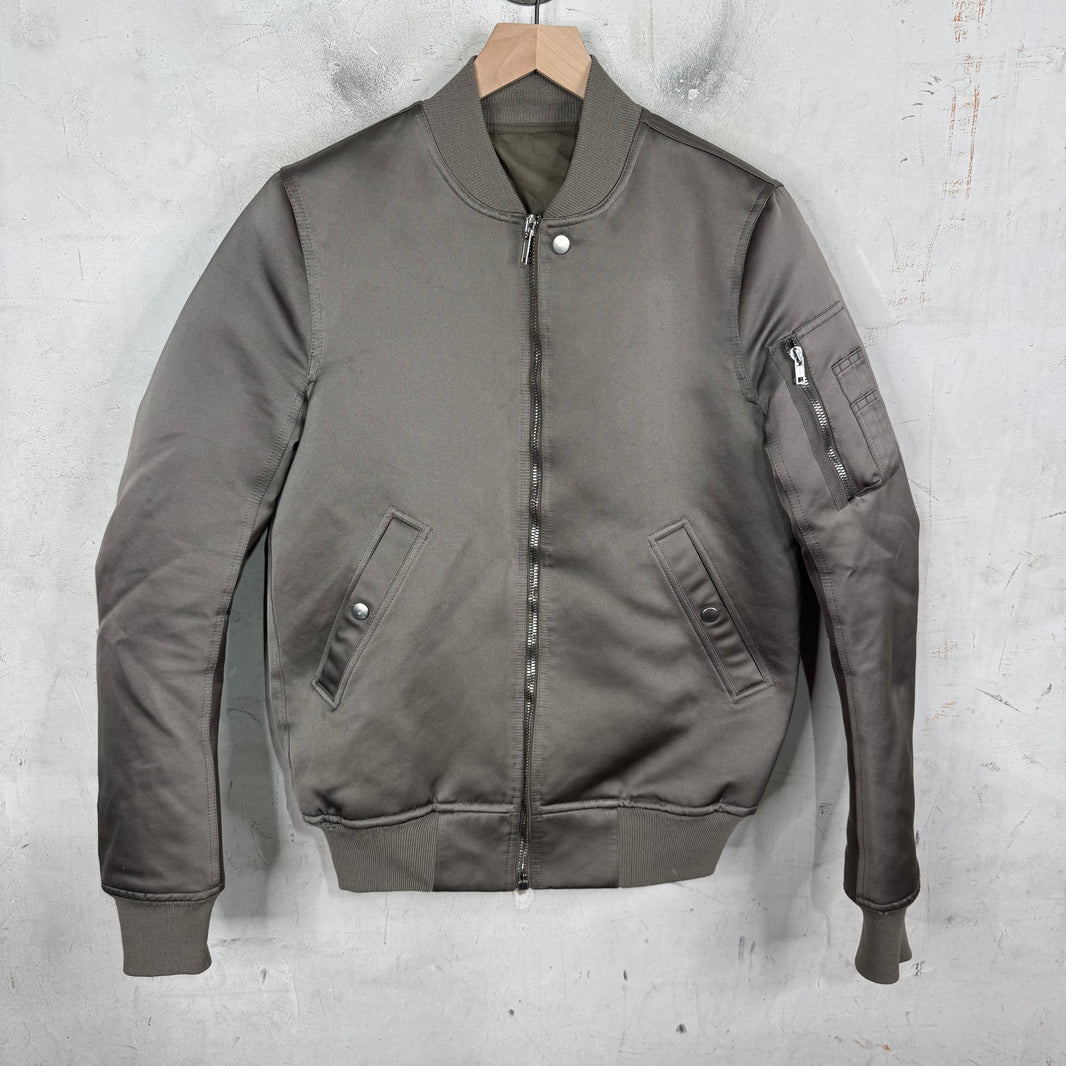 Rick Owens Grey Bomber Jacket
