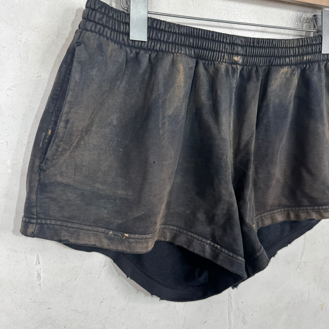 Balenciaga Mudded Short Sweatshorts