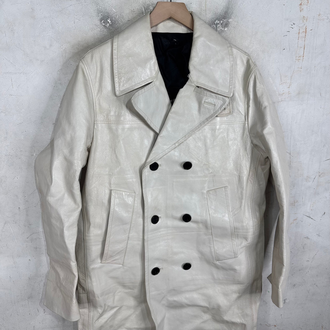 Calvin Klein 205W39NYC Sample Runway Leather Coat