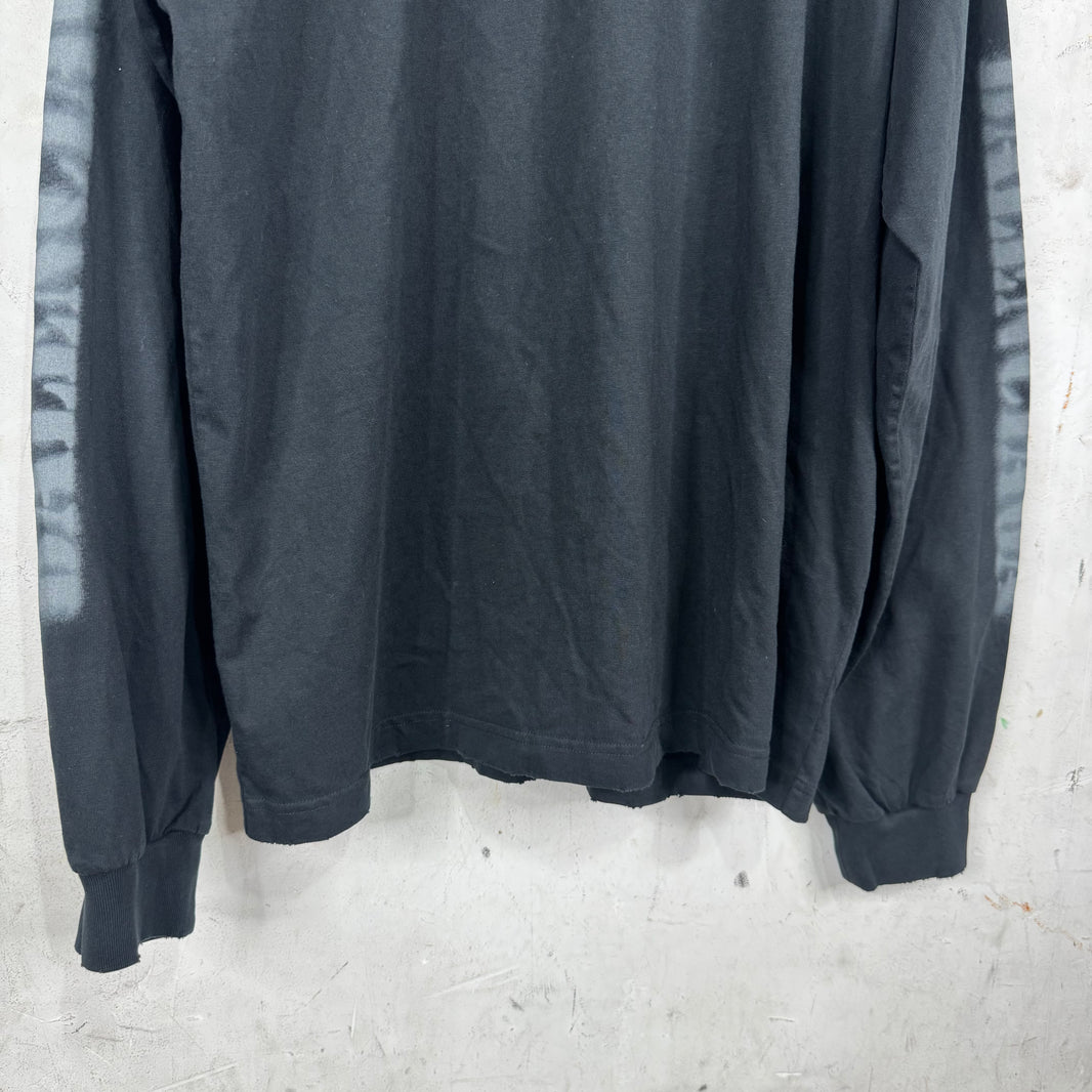 Balenciaga Sprayed Logo L/S T-Shirt