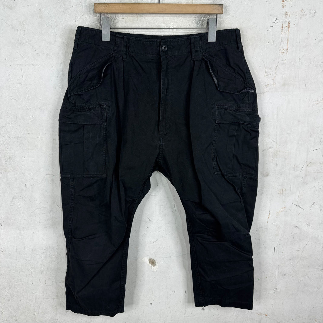 Junya Watanabe 2023 Drop Crotch Black Canvas Cargos