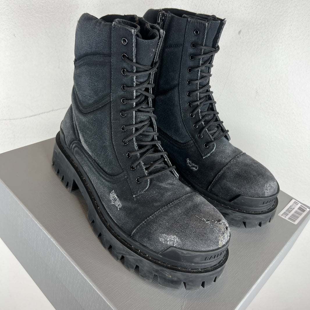 Balenciaga Canvas Strike Boots