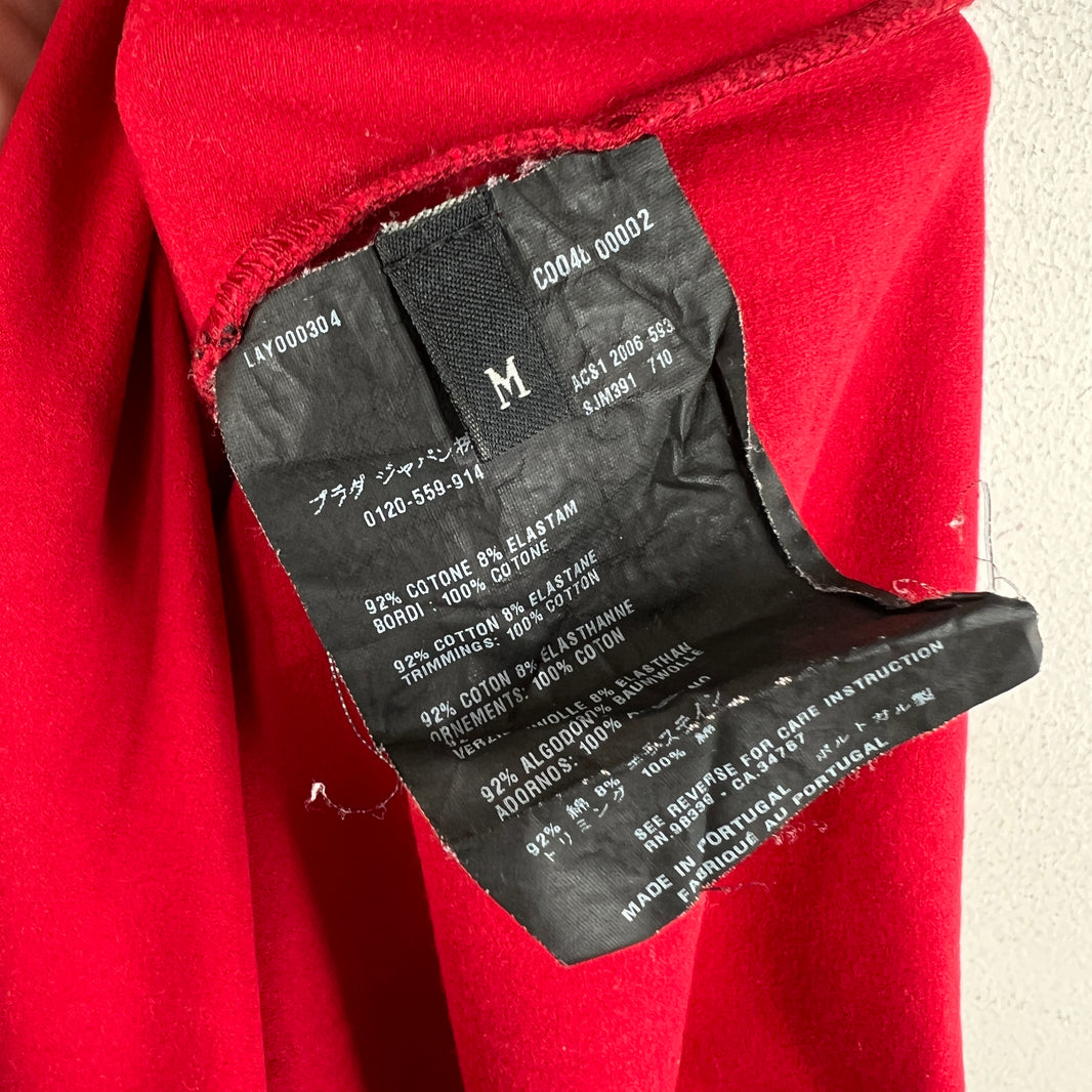 Prada Red Basic T-Shirt