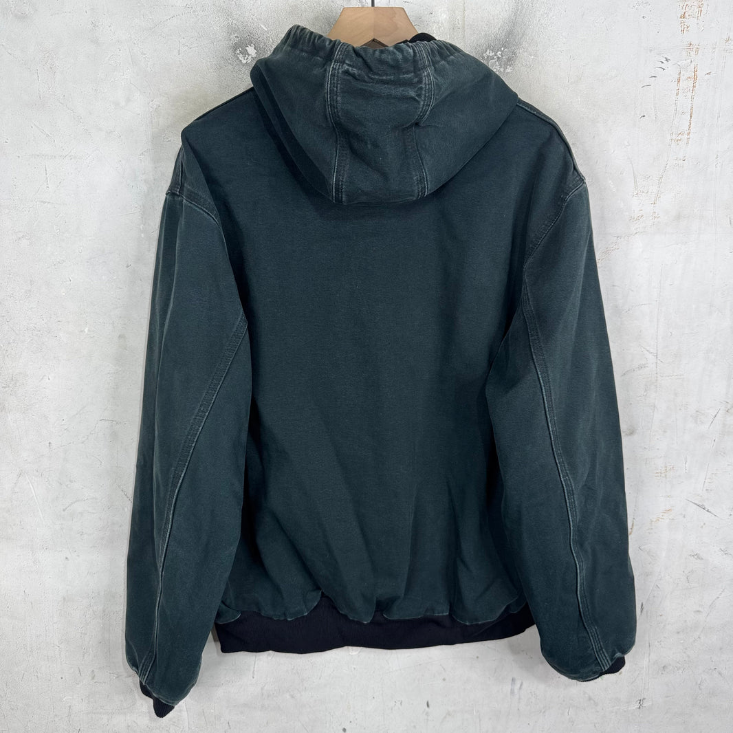 Vintage Carhartt Faded Hooded Work Jacket