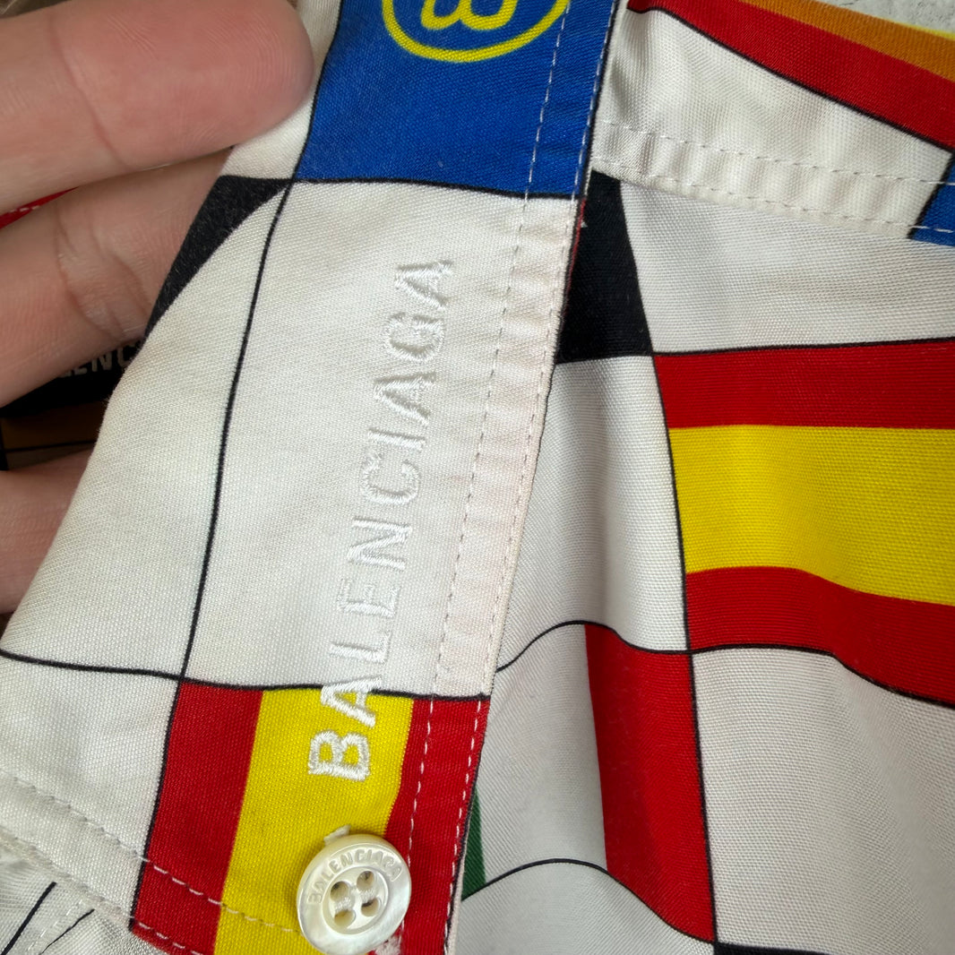 Balenciaga Flags Button Up Shirt