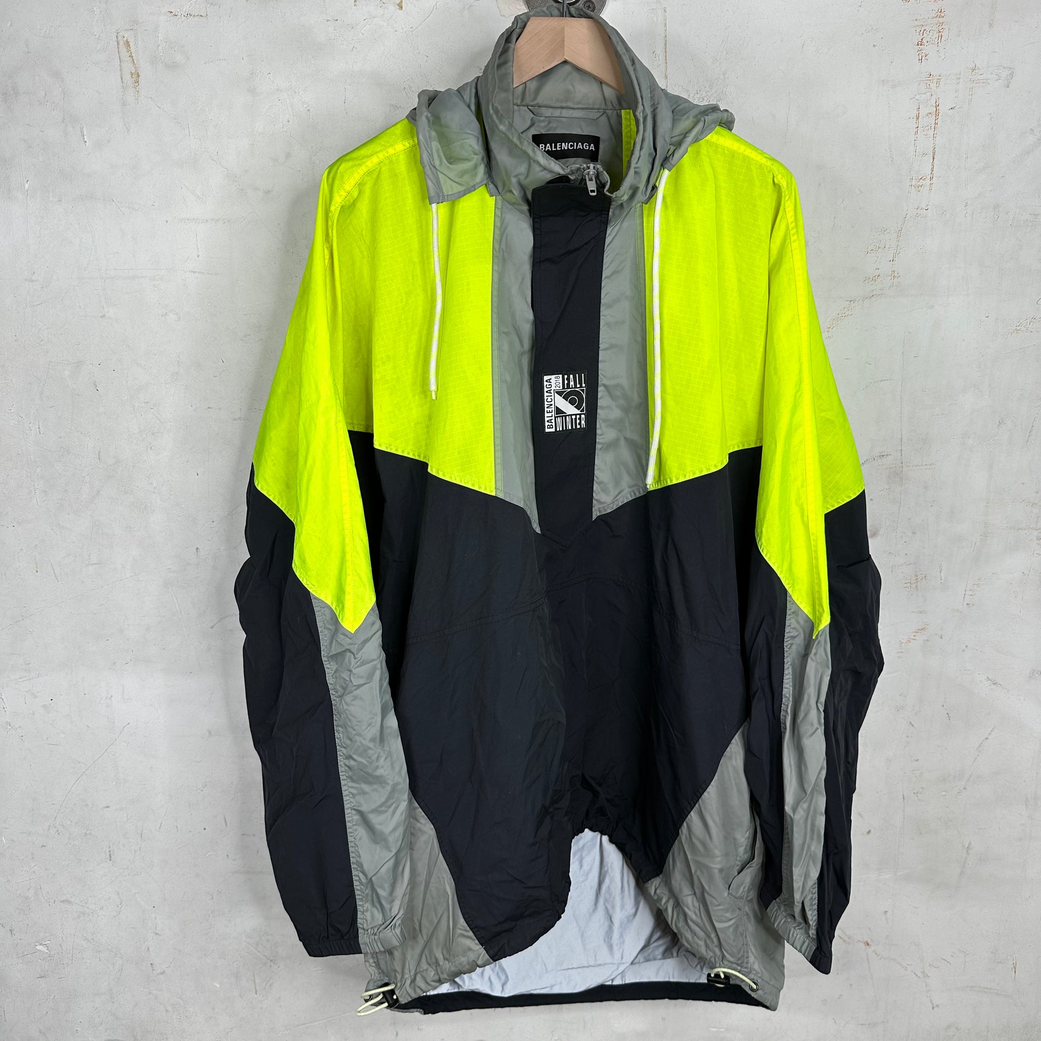 Balenciaga double 2025 hem windbreaker