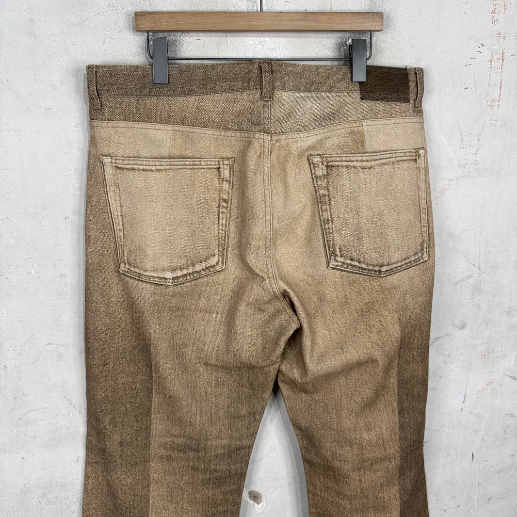 Our Legacy Printed Beige Third Cut Jeans