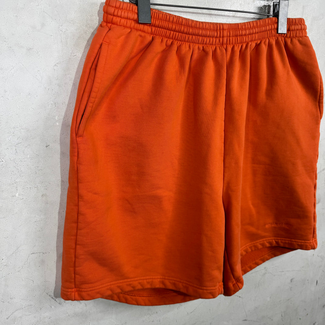 Balenciaga Orange Logo Sweatshorts