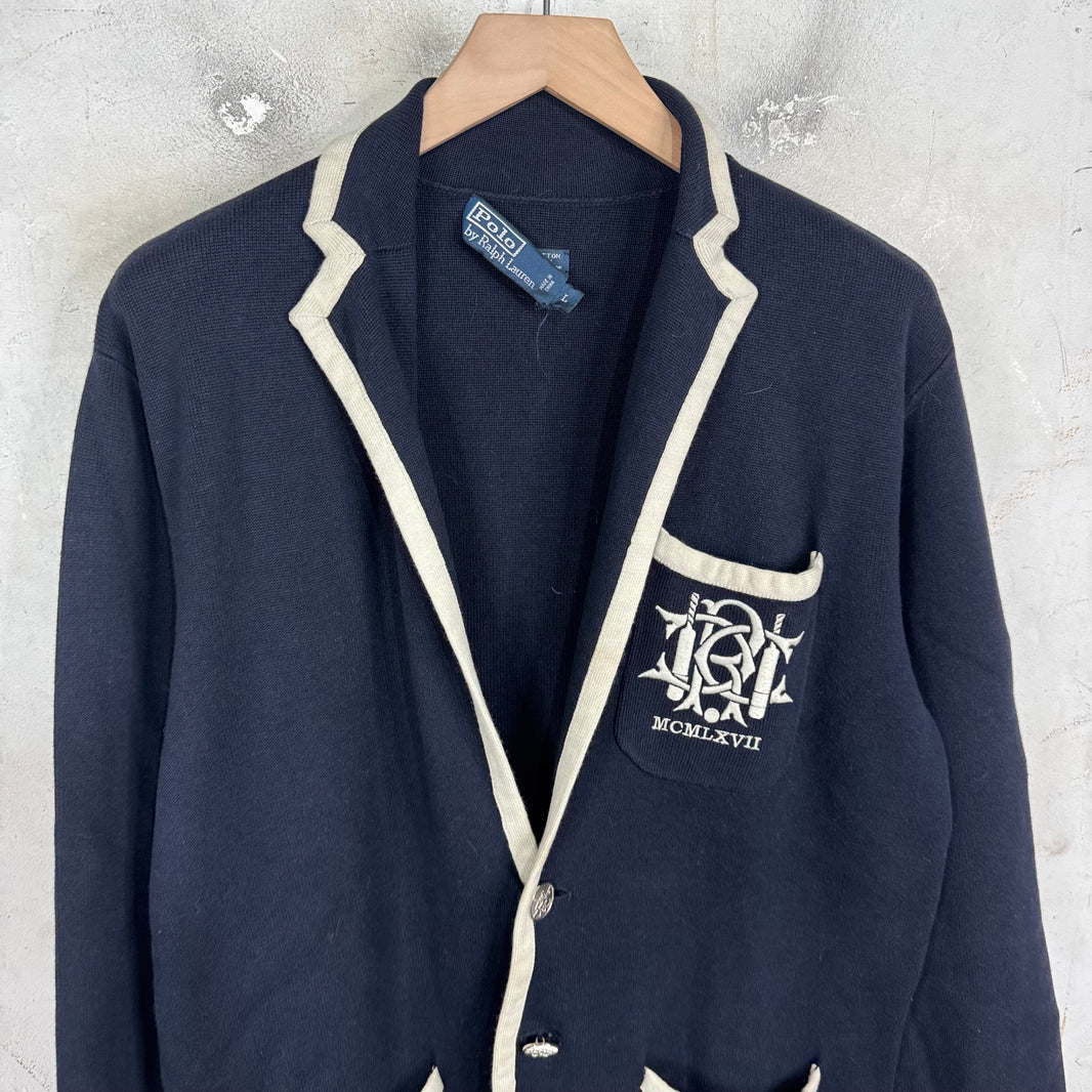 Ralph Lauren Cotton/Cashmere Knitted Blazer