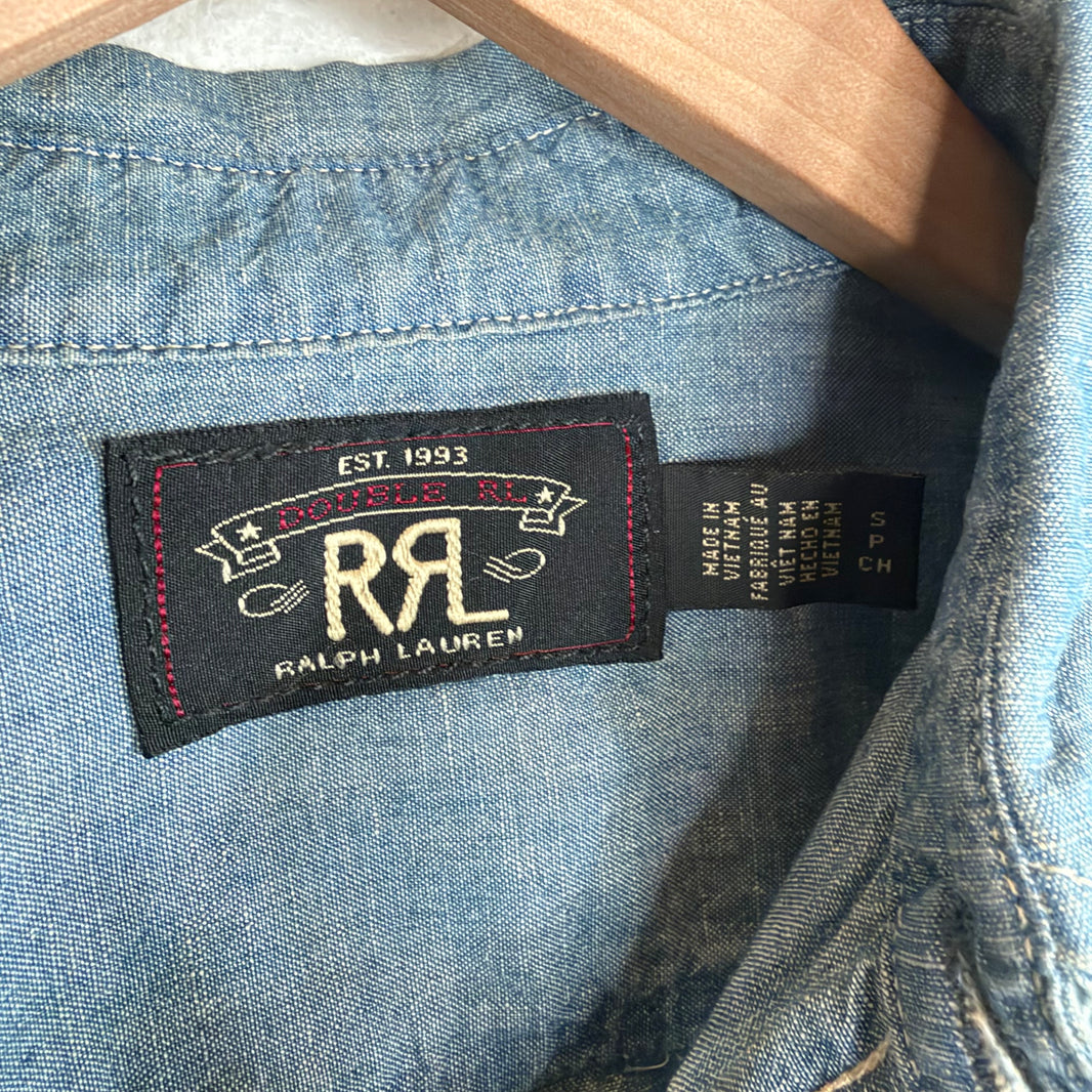 RRL Mechanic Chainstitch Button Up Shirt