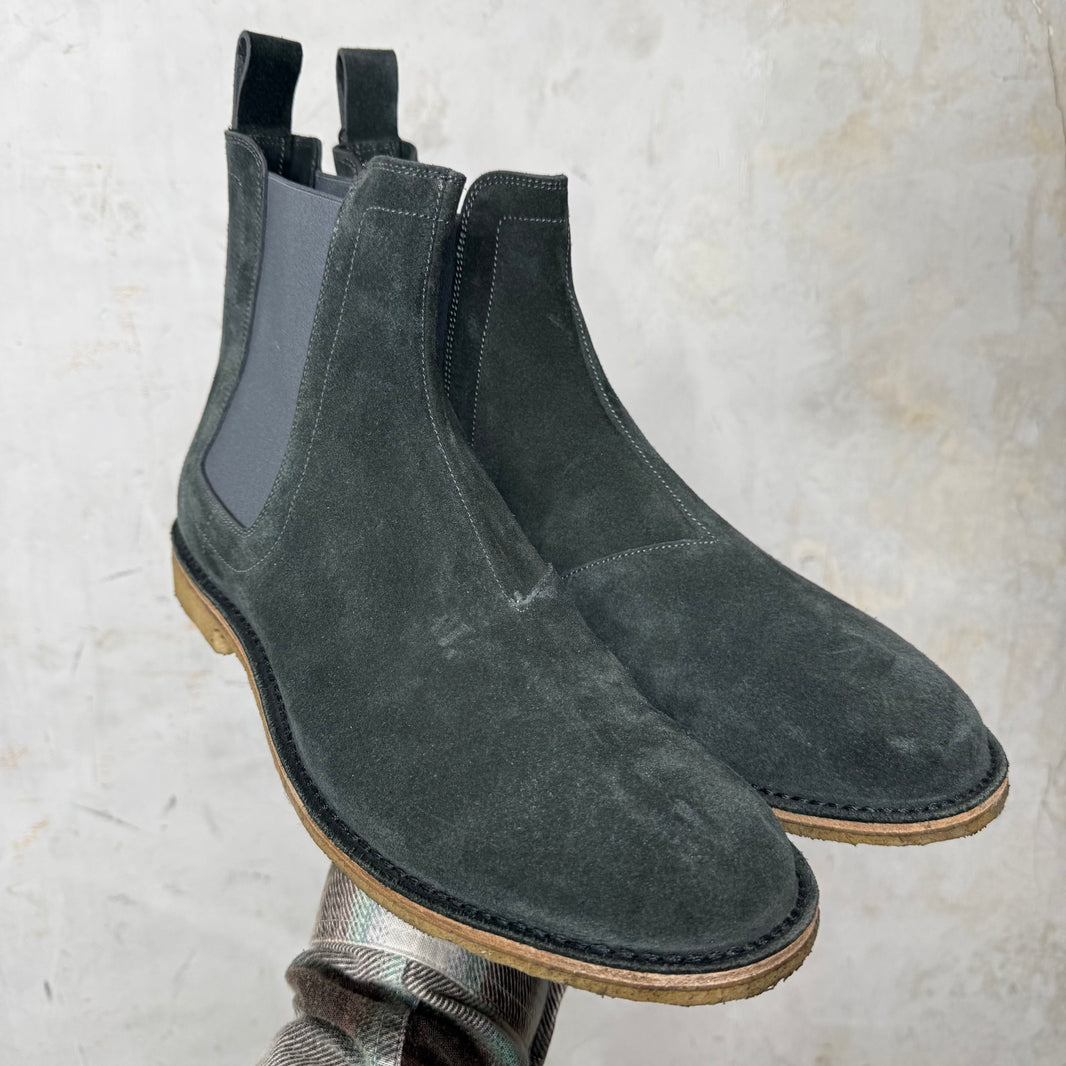 Bottega Veneta blue gray Chelsea boots Bottega Veneta Navy Blue Karung Chelsea Boots Size 39  main image 3