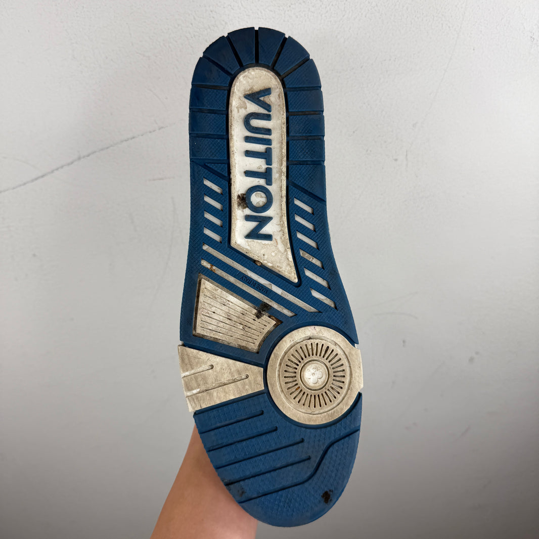 Louis Vuitton Denim/Leather Low Trainer Sneakers