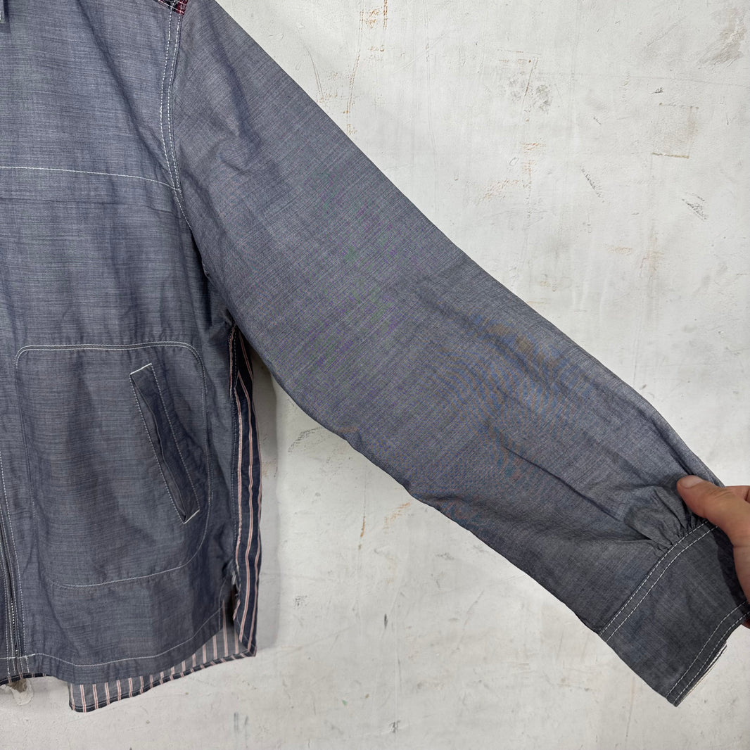 Junya Watanabe Pasiley Patchworked L/S Zipped Shirt