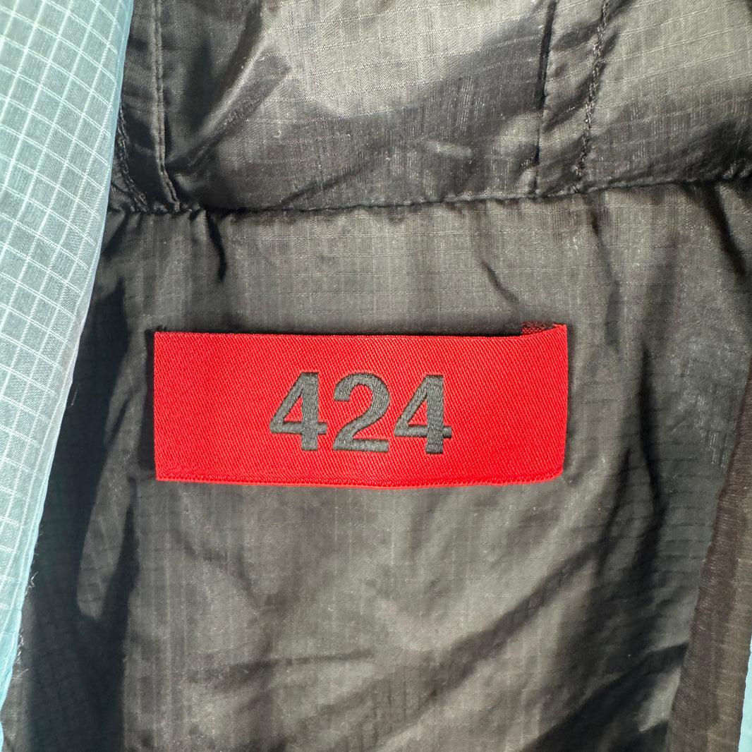424 Blue Ripstop Hooded Jacket