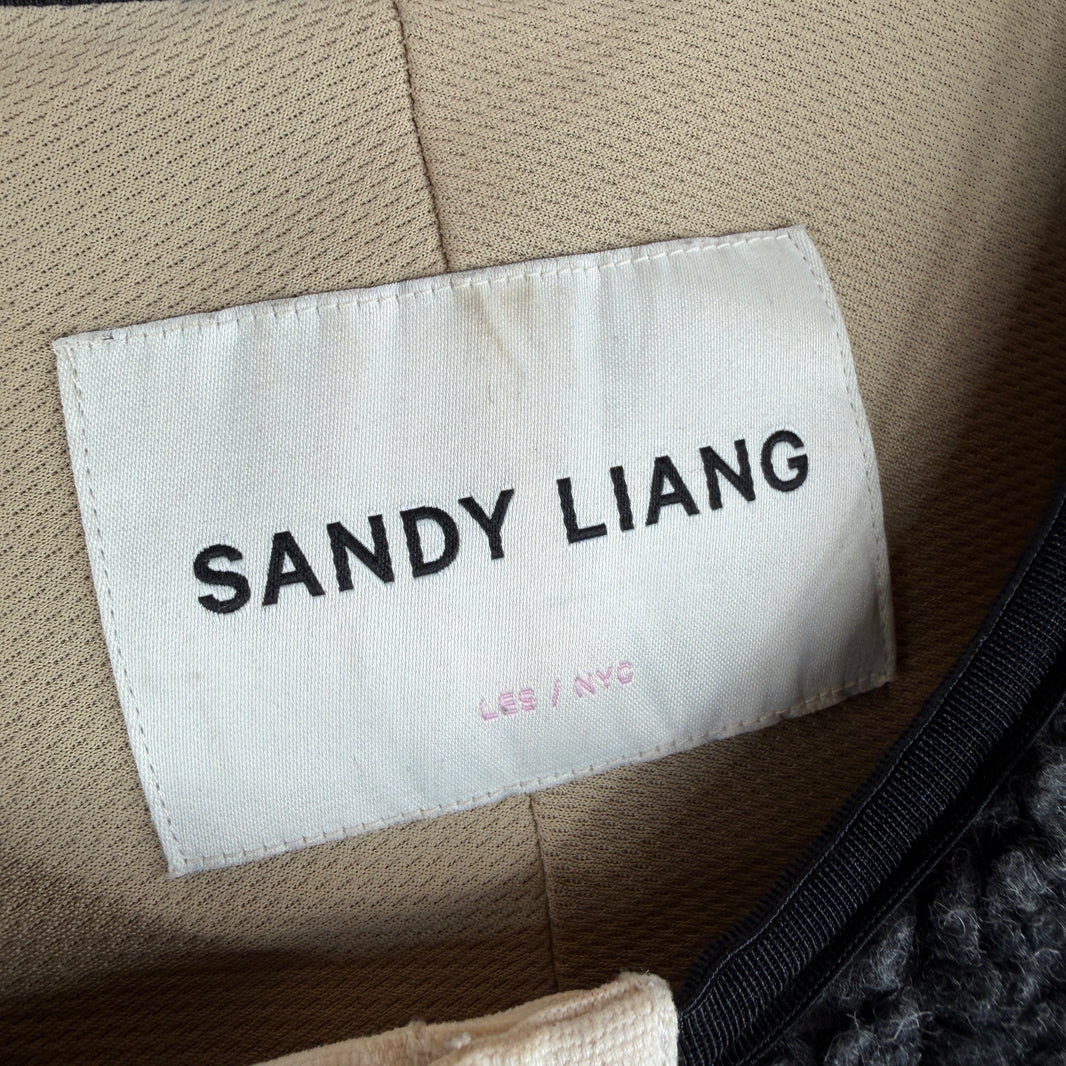 Sandy Liang Multi Patchwork Fleece Jacket