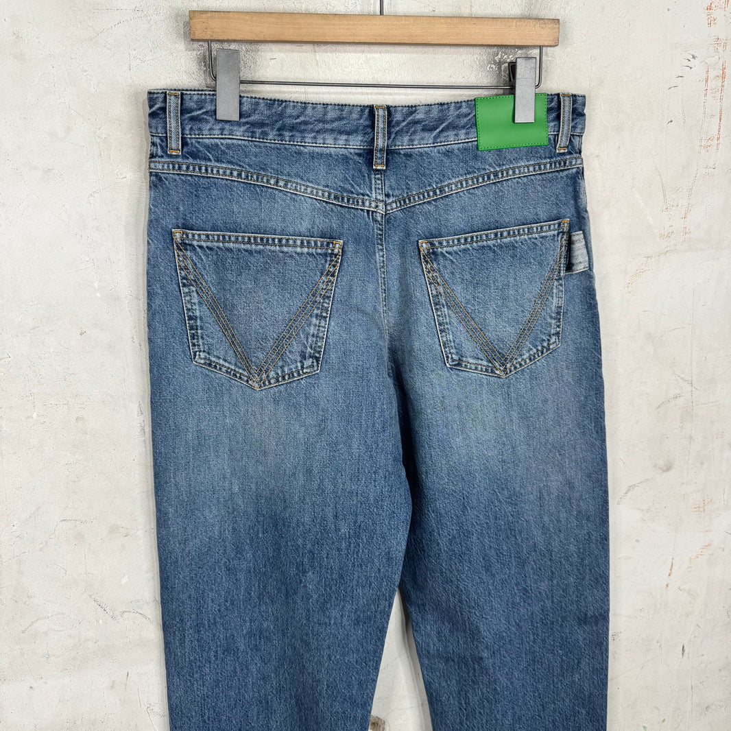 Bottega Veneta Lightwash V Stitch Jeans