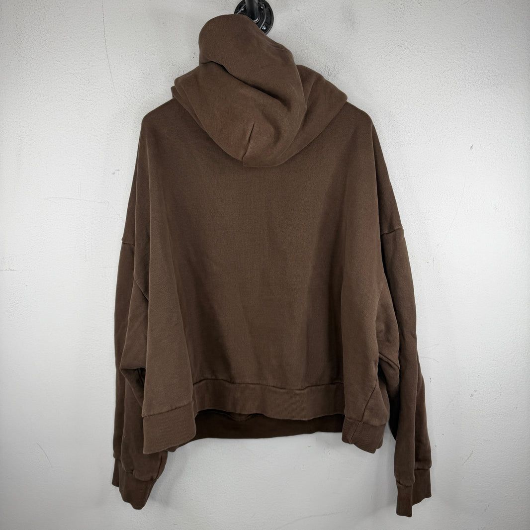 Entire Studios Brown Cropped Hoodie