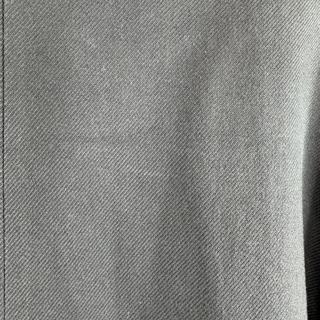Vetements Wool Shoulder Zipper Double Breasted Trench Coat
