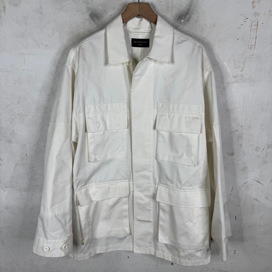 Balenciaga White Kick Jacket