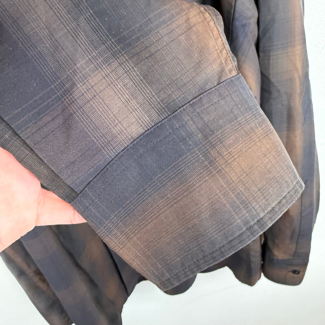 Aura Lee Plaid LS Button Up Shirt
