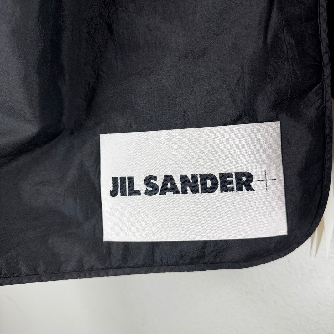 Jil Sander Black Nylon Scarf