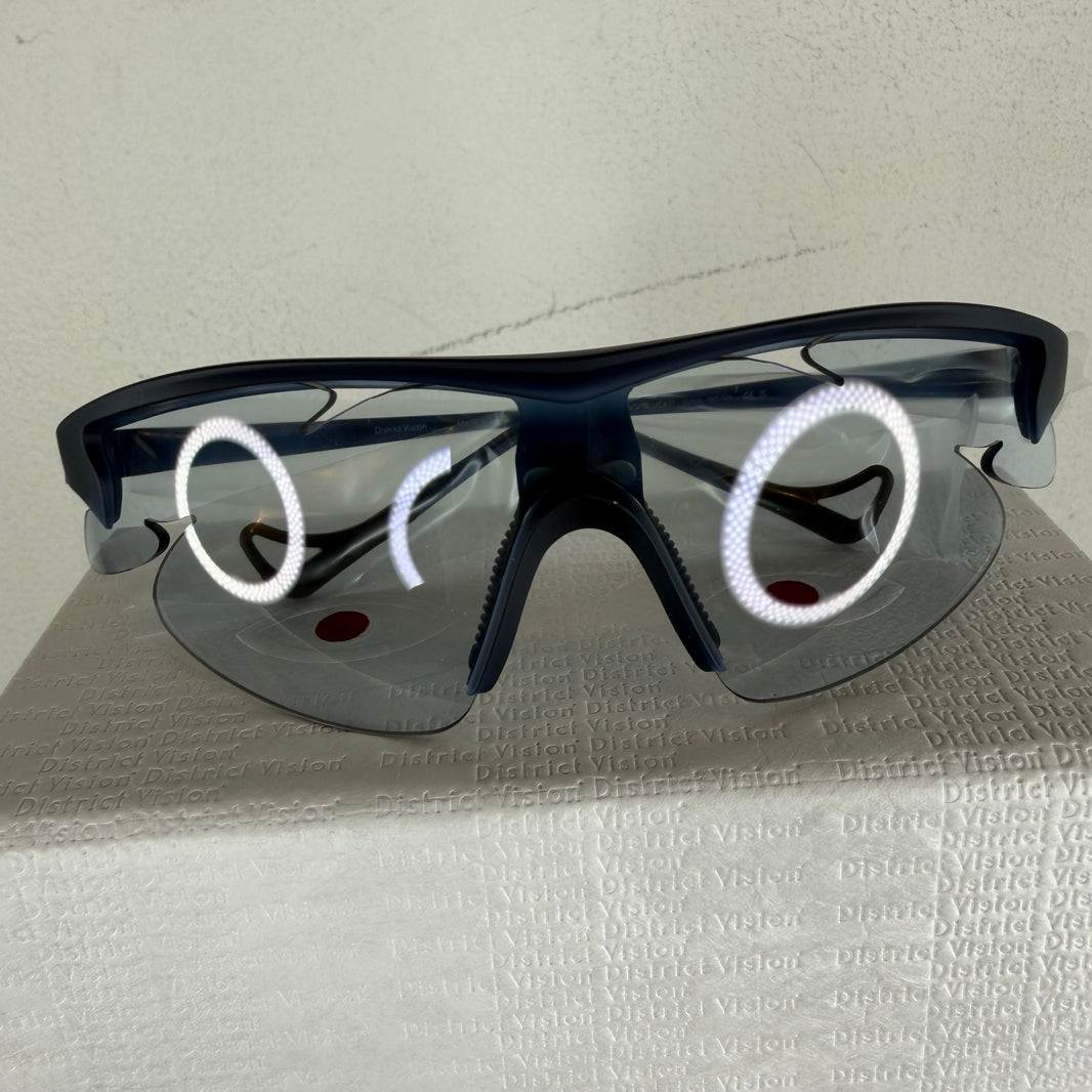 PAF District Vision Sports Blue Junya Racer Sunglasses