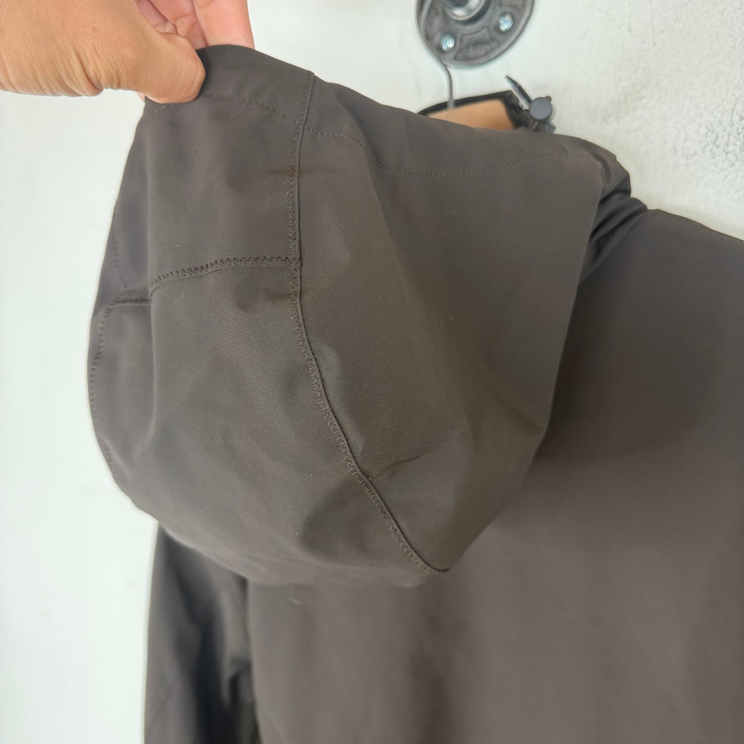 Bottega Veneta Twin Zipper Brown Nylon Jacket